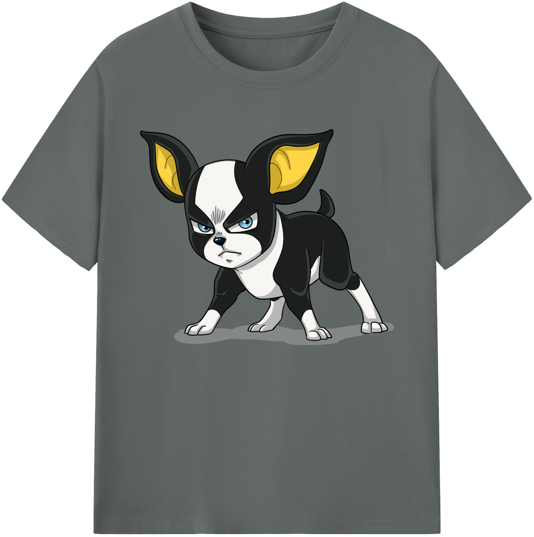 （画像用） ジョジョの奇妙な冒険 イギー JoJo's Bizarre Adventure Iggy 綿100％ メンズ半袖Tシャツ｜肌触りやわらか＆通気性